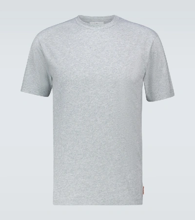 Shop Acne Studios Everrick Pink Label T-shirt In Grey