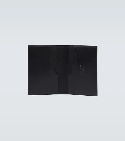 Shop Acne Studios Bifold Leather Cardholder In Black