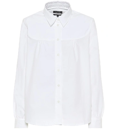 Shop Apc Pascale Cotton Poplin Shirt In White