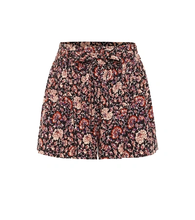 Shop Ulla Johnson Floral Cotton-blend Shorts In Multicoloured