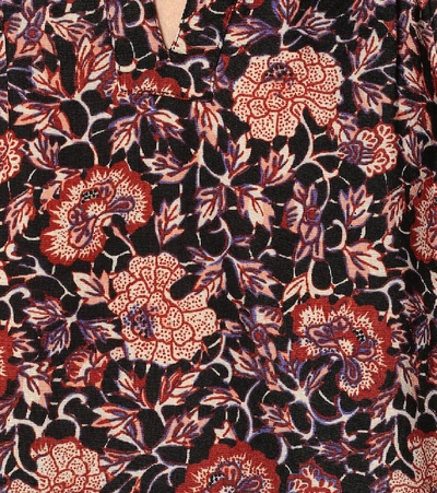 Shop Ulla Johnson Gabi Floral Cotton-blend Blouse In Multicoloured