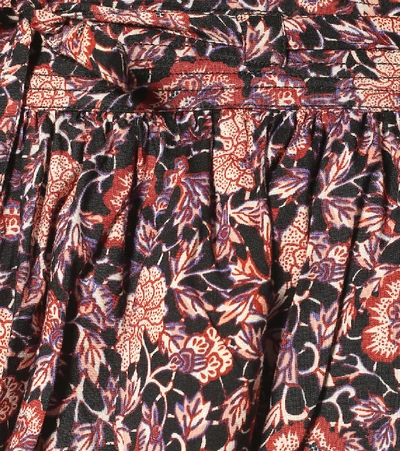 Shop Ulla Johnson Floral Cotton-blend Shorts In Multicoloured