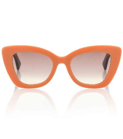 Shop Fendi Cat-eye Sunglasses In Orange