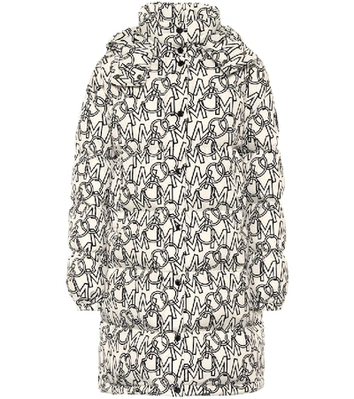 Shop Moncler Gaou Printed Down Coat In White