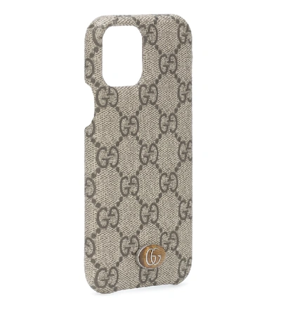 Shop Gucci Ophidia Gg Iphone 11 Pro Case In Brown