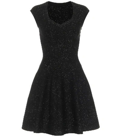 Shop Alaïa Fit-and-flare Dress In Black