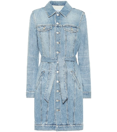 Shop Givenchy Denim Shirt Dress In Blue