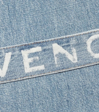 Shop Givenchy Denim Shirt Dress In Blue