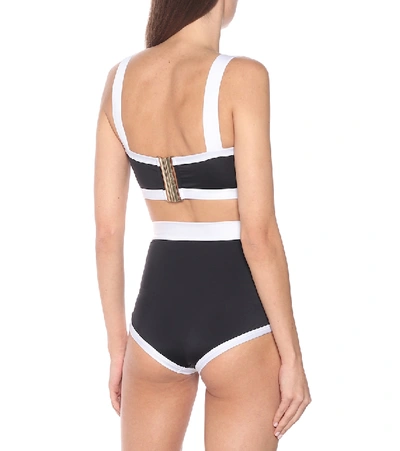 Shop Balmain High-rise Bikini In Black