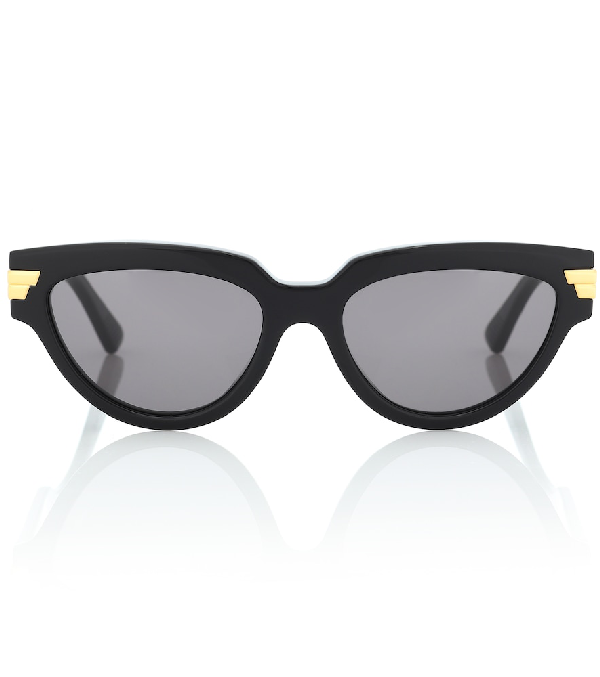 Bottega Veneta Bv1035s Cat-eye Acetate Sunglasses In Black | ModeSens