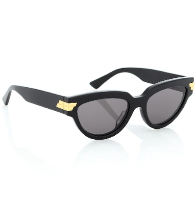 Shop Bottega Veneta Cat-eye Sunglasses In Black