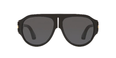 Shop Gucci Man Sunglasses Gg0665s In Grey