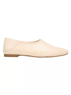 vince branine leather flat