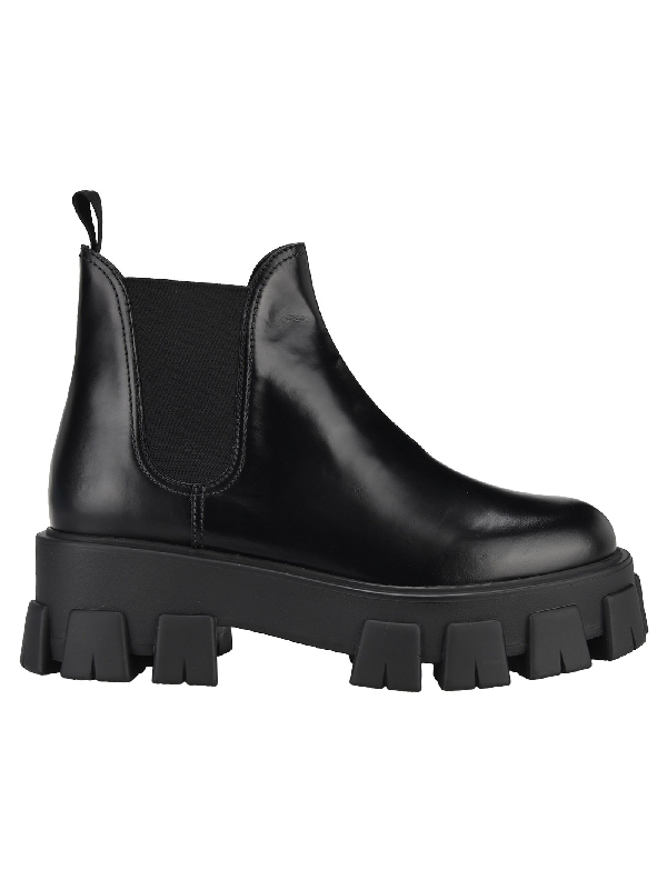 prada chunky heel boot
