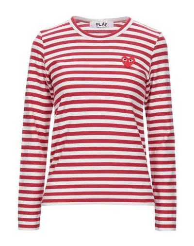 Shop Comme Des Garçons Play T-shirt In Red