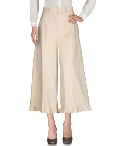 Shop L'autre Chose Pants In Beige