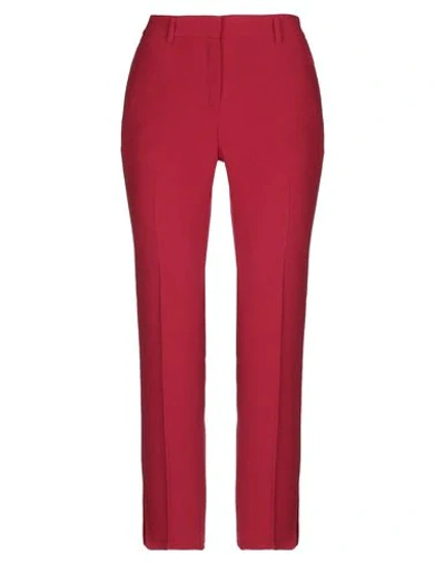 Shop L'autre Chose L' Autre Chose Woman Pants Burgundy Size 8 Polyester, Elastane In Red