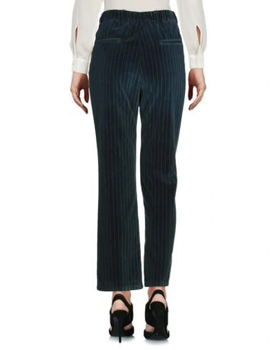 Shop Myths Cropped Pants & Culottes In Dark Blue