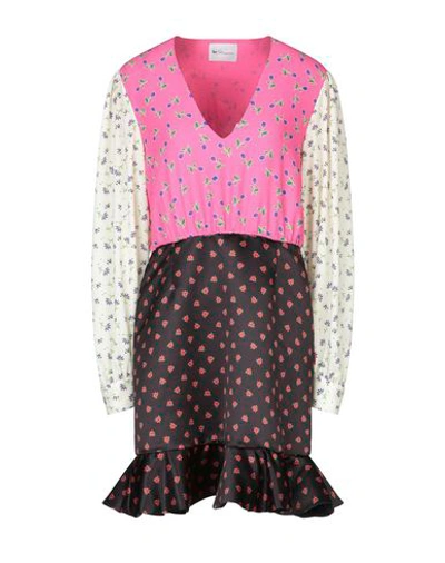 Shop Be Blumarine Woman Mini Dress Fuchsia Size 4 Polyester In Pink