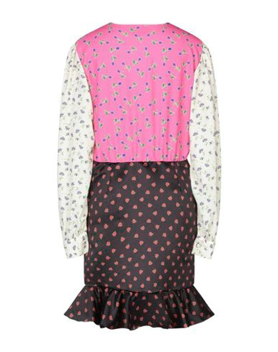 Shop Be Blumarine Woman Mini Dress Fuchsia Size 4 Polyester In Pink