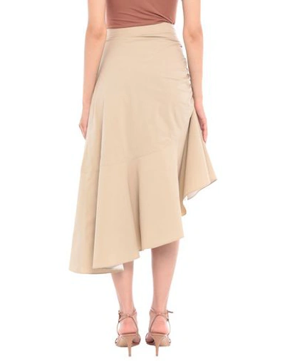 Pinko Midi Skirts In Beige