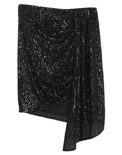 Shop Patrizia Pepe Woman Mini Skirt Black Size 2 Polyester, Elastane, Pvc - Polyvinyl Chloride