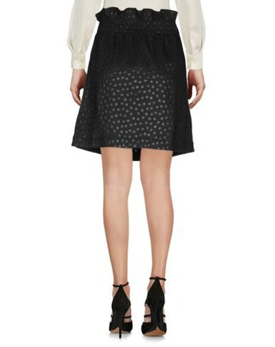 Shop Dondup Knee Length Skirt In Black
