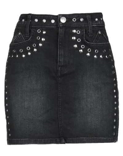 Shop Current Elliott Denim Skirts In Black