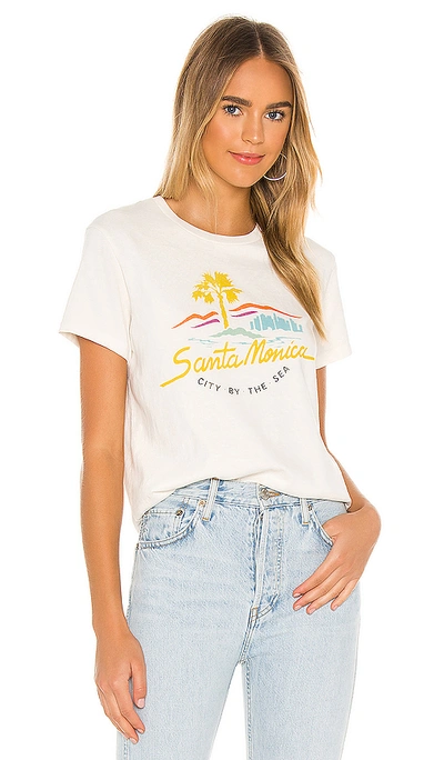 Shop Re/done 70s Loose Tee City By The Sea In Vintage White