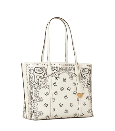 Tory Burch Perry Printed Triple-compartment Tote Bag In Ivory Americana  Bandana | ModeSens