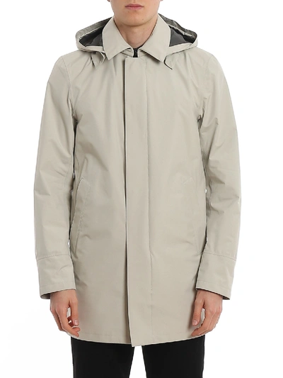 Shop Herno Laminar Raincoat In Grey