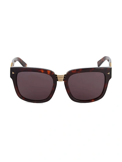 Shop Balmain 55mm Square Sunglasses In Tortoise Brown