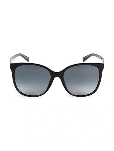 Shop Tommy Hilfiger 56mm Square Sunglasses In Black
