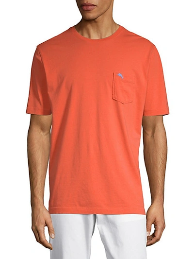 Shop Tommy Bahama New Bali Skyline Cotton Tee In Pink Melon