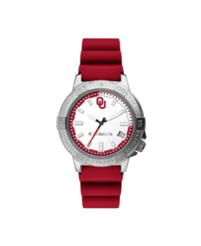 Shop Columbia Men's Peak Patrol Oklahoma Silicone Strap Watch 45mm In Red