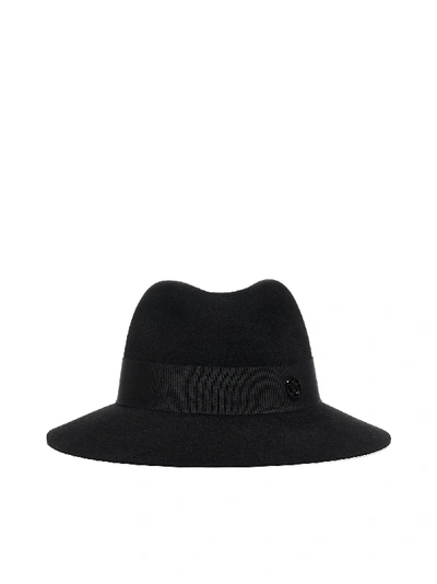 Shop Maison Michel Hat In Black