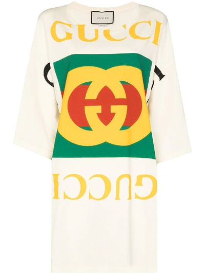 Shop Gucci Gg Oversized T-shirt In White