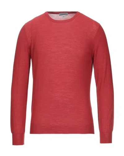 Shop Vengera Sweater In Brick Red