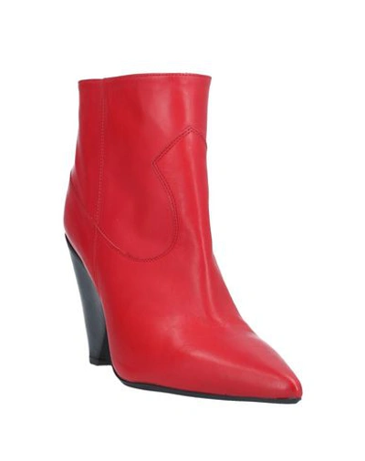 Shop Anna F Ankle Boot In Red