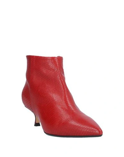 Shop Anna F. Ankle Boots In Red