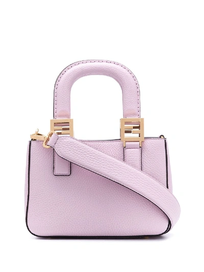 Shop Fendi Mini Tote Bag In Pink