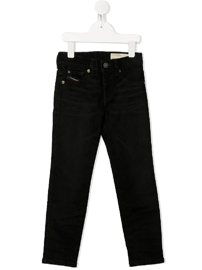 Shop Diesel Dhary-j Jeans In Black