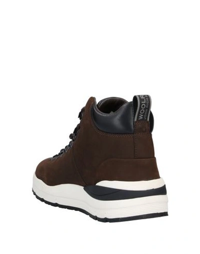 Shop Woolrich Sneakers In Cocoa