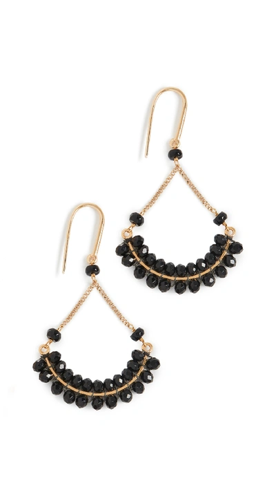 Shop Isabel Marant Beaded Earrings In Black