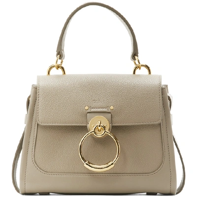 Shop Chloé Chloe Grey Mini Tess Day Bag In 23w Mottygr