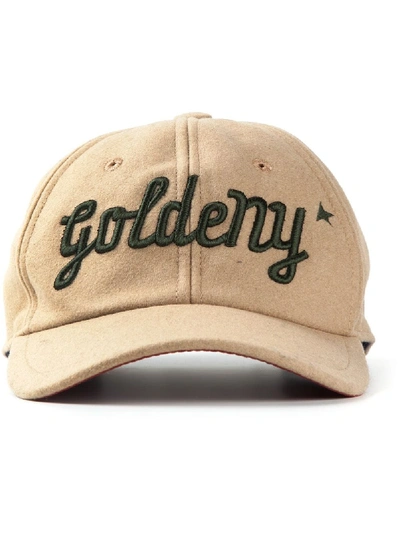 Shop Golden Goose Baseballkappe Mit Aufgesticktem Logo In Neutrals