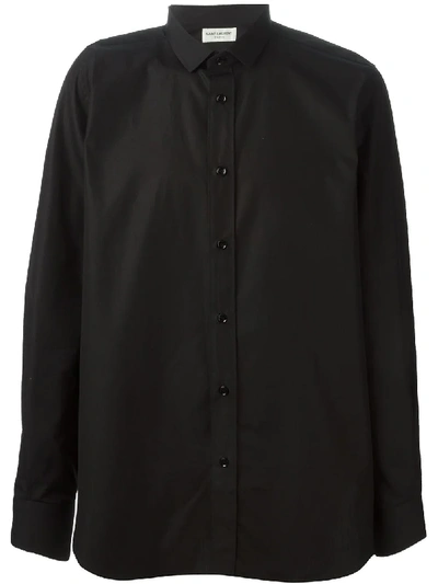 Shop Saint Laurent Klassisches Hemd In Black