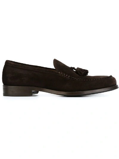 Shop Doucal's Loafer Mit Quasten In Brown