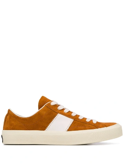 Shop Tom Ford Cambridge Sneakers In Brown