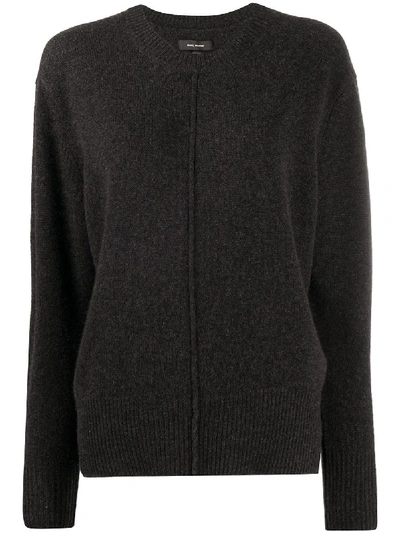 Shop Isabel Marant Knitted Jumper In Black
